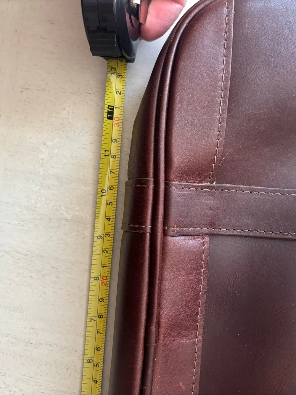 J.W Hulme Co messenger leather bag